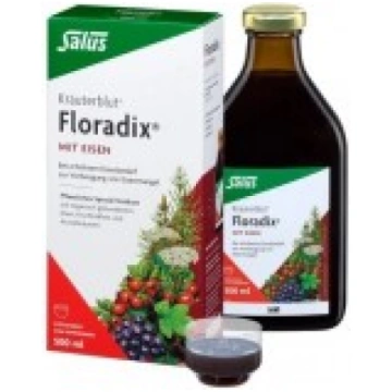 Floradix Liquid Iron dzelzs šķīdums 500ml SALUS