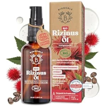 Bionoble Organic Castor Oil, 50 ml, 100% Pure, Nat
