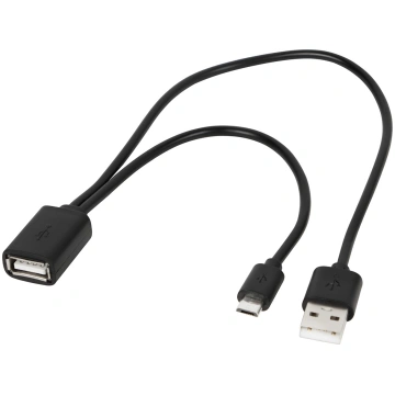 USB adapter USB A socket - USB plug + micro USB pl