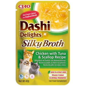 INABA CAT Dashi Delights Silky Broth Chicken with 