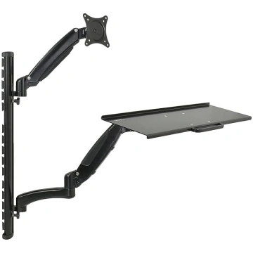VIVO Stand-SIT1K Sit-Stand Wall Mount with Counter