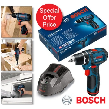 BOSCH GSR 12V-15 + (1x2.0Ah) + Uzlādes ierīce. Bos