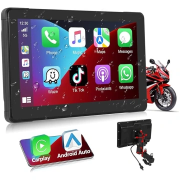 Podofo Motociklu navigācija ar bezvadu Carplay And