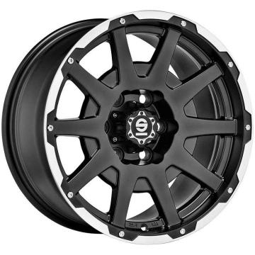 Sparco Dakar Matt Black Lip Polished+Rivets 8,5x18
