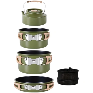 Kempinga virtuves piederumi Outdoor 4 daļas, Backp