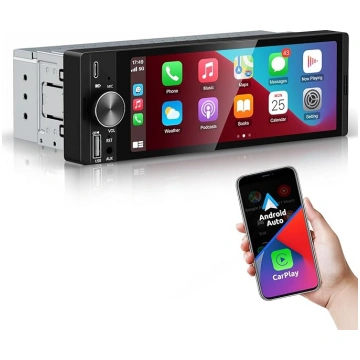 ESSGOO 6,36 collu autoradio ar bezvadu Carplay un 