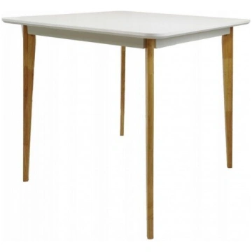 Galds Emily, 80x80x75 cm, balts rāmis Oaky Doaky