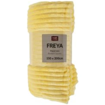 Pleds FREYA 150x200cm, dzeltens