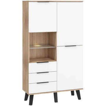 Skapis Sven 2D3S, brūns/balts Meblocross