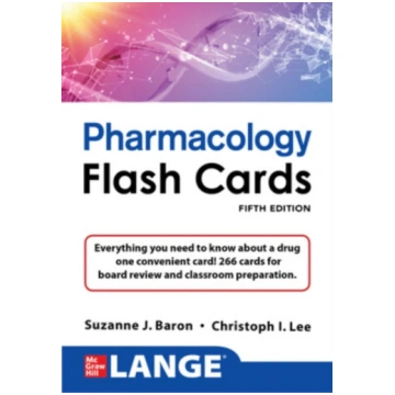 LANGE Pharmacology Flash Cards, Fifth Edition Suza