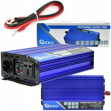 Invertors GEKO G17014 12V uz 230V tīrs sinuss 1000