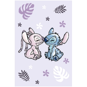 Pleds Lilo and Stitch, violeta krās., 100 cm x 150