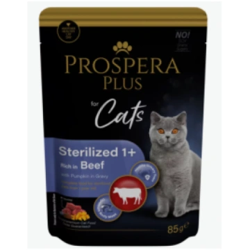 Prospera Plus, Cat Pouch Sterilized 1 Beef and Pum