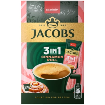 Šķīstošais kafijas dzēriens JACOBS 3in1 CINNAMON R