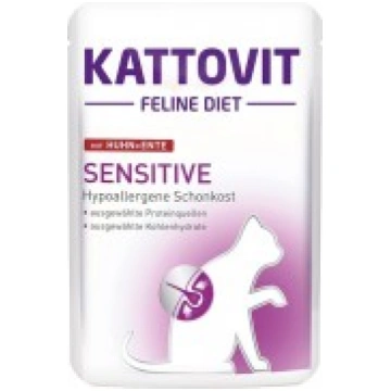 Kattovit Sensitive Huhn+Ente diētiskā konservēta b