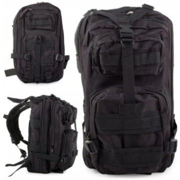 Taktiskā tūristu mugursoma Lootlyfe, 30l, melna