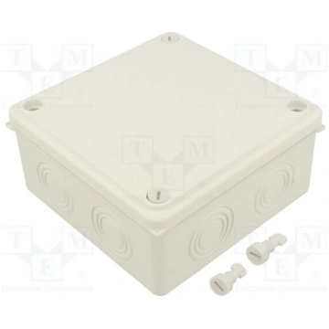 Enclosure: junction box; X: 125mm; Y: 125mm; Z: 50
