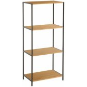 Evelekt HARPER 50x30xH110,5cm Ash/ Black Plaukts E