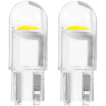 LED STANDARTA T10 W5W COB HPC 12V Dziļi balta AMIO