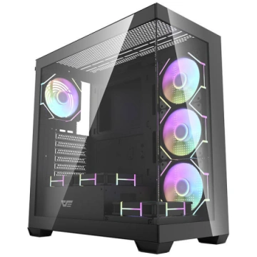 Darkflash DS900 computer case + 7 ARGB fans - blac