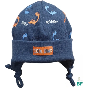 Kokvilnas cepure “Cool Dino”, dark blue - 36/38 Ba