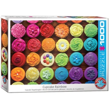 Puzle Eurographics Cupcake Rainbow, 1000 gab., 68x