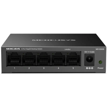 Mercusys MS105GS 5-portu Gigabit galddatora nepārv