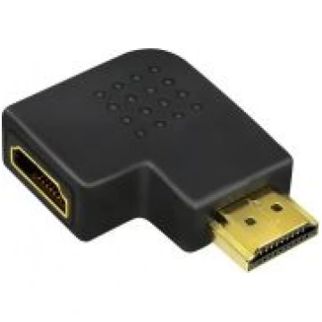 HDMI Adapteris, AM to AF 90 grādu plakanā leņķī AH