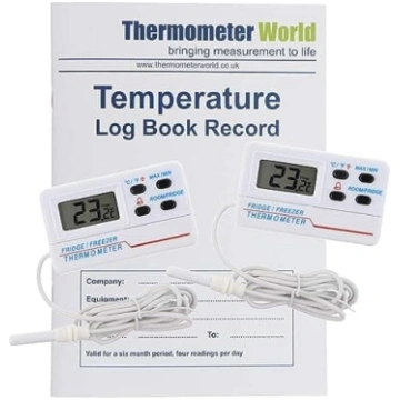 Temperatūras žurnāls ar 2 digitāliem ledusskapja s