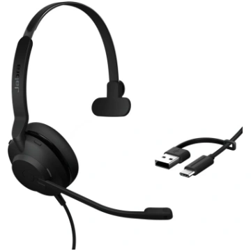 Austiņas Jabra Evolve2 30 SE, USB C/A, UC Mono Bla