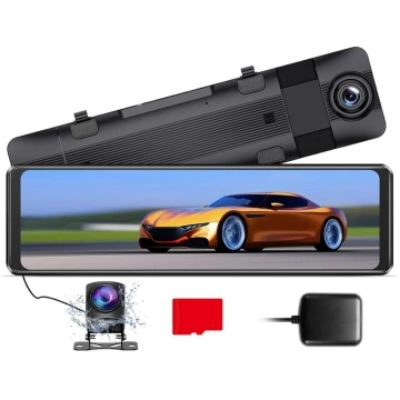 AZDOME 11 collu spoguļa Dash Cam ar atpakaļgaitas 