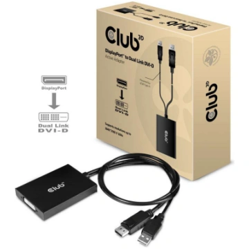 Adapteris Club 3D DisplayPort To Dual Link DVI-D D