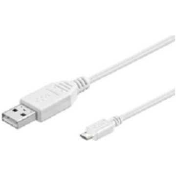 MicroConnect USB A - Micro USB B 5P 1 8m White ( U