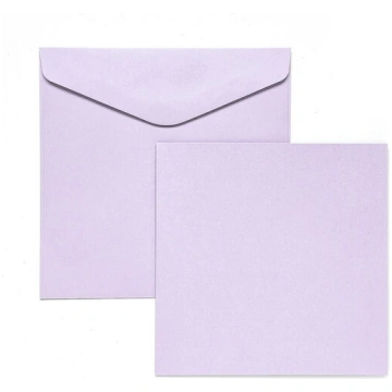 Violetas kartītes un aploksnes 145x145 mm Galeria 