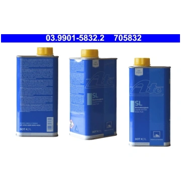 ATE Bremžu šķidrums 03.9901-5832.2 — 1L, DOT 4