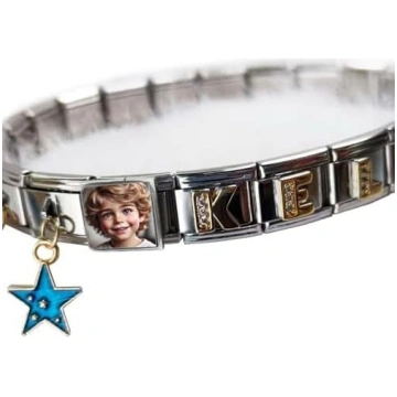 NOOFNO Personalizēts vārds un foto piekariņš itāļu