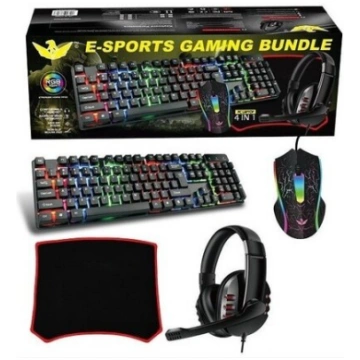 Spēļu dators 4in1 komplekts spēlētājiem ar RGB gai