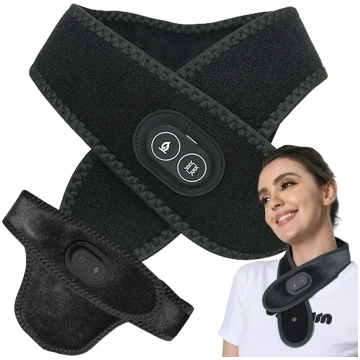 Apsildāma kakla masāžas josta ar USB barošanu, mel