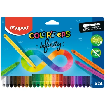 Zīmuļkrāsas MAPED Infinity Innovation 24 krāsas