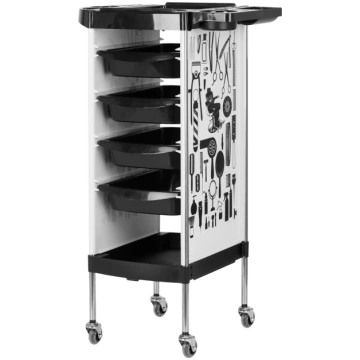 Gabbiano X11-9 friziera ratiņi balti - hairdressin