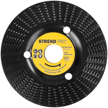Strend Pro disks, 125 mm, kokam, smalkais, leņķa s