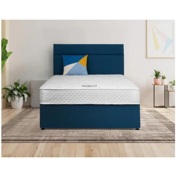 Cozy Complete Bed Set - 4 ft6 Divan Bed With Headb