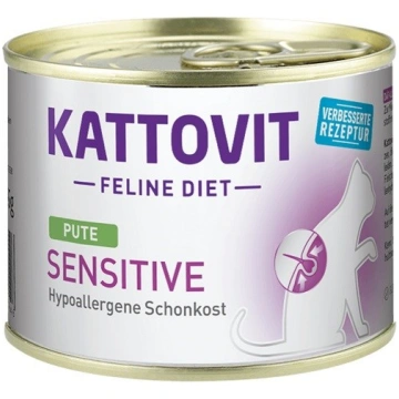 KATTOVIT Sensitive Turkey - wet cat food - 185g KT