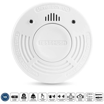 Alecto Alecto Smoke Detector With 10 Year Battery 