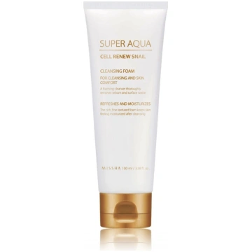 MISSHA Super Aqua Cell Renew Snail Cleansing Foam 