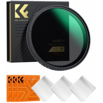 K&F Concept 82MM Nano-X Variable/Fader ND Filter, 