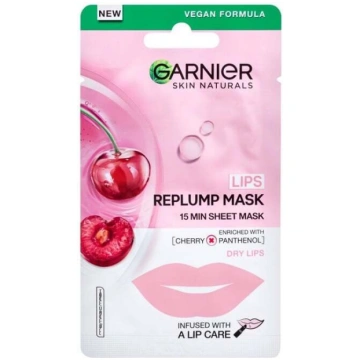 Lūpu maskas Garnier Skin Naturals Lips Replump, 5 