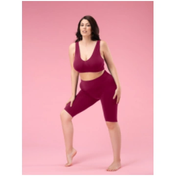 WIDE STRAP BRA SANGRIA