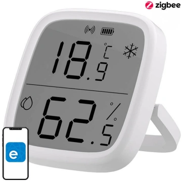 Smart Temperature and Humidity Sensor ZigBee LCD S