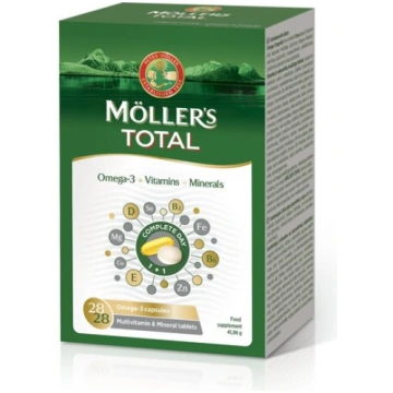 Zivju eļļa P. Moller OMEGA-3 Total kaps. N28x2 MÖL